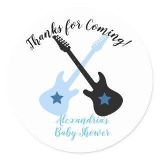 Rock A Bye Baby Shower Small Favor Classic Round Sticker