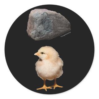 Rock + Chick Classic Round Sticker