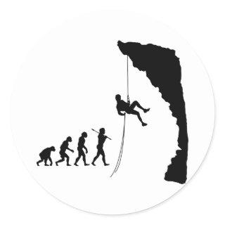Rock Climbing Classic Round Sticker