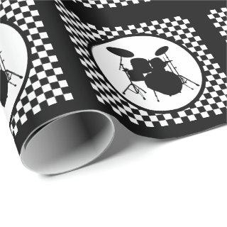 Rock & Roll Drummer Rocker Drum Kit Musician Gift