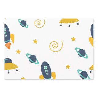 Rockets, Men Women & Kids, Planet Pattern  Sheets