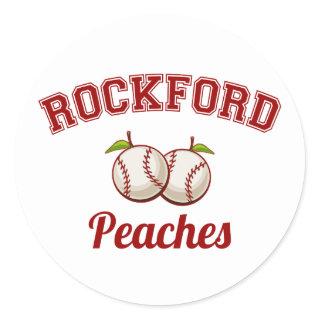 Rockford Peaches Classic Round Sticker