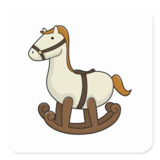 Rocking horse Toy Square Sticker