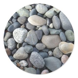 Rocks, pebbles, stones classic round sticker