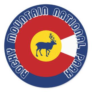 Rocky Mountain National Park Classic Round Sticker