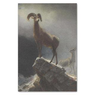 Rocky Mountain Sheep by Albert Bierstadt Decoupage Tissue Paper