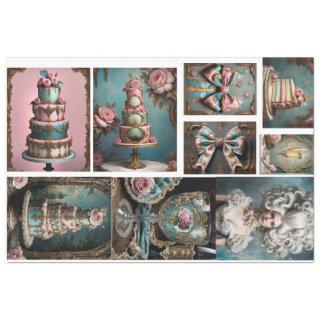 Rococo Parisian Masterboard - France - Cake  Tissue Paper