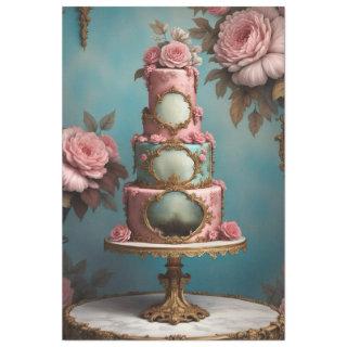 Rococo Parisian Tiered Cake 3 Decoupage Paper