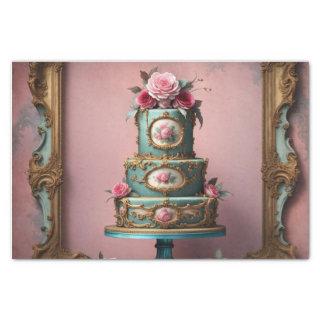 Rococo Parisian Tiered Cake 6 Decoupage Paper