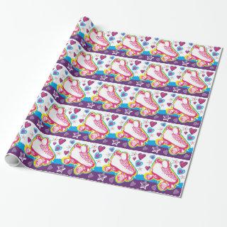 Roller Skating Birthday  Gift Wrap