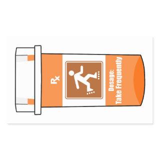 Rollerblading Is My Drug Rectangular Sticker