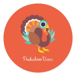 Rollo the Turkey Classic Round Sticker