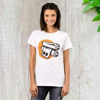 Rolls Of Paper Icon Rolled Up T-Shirt