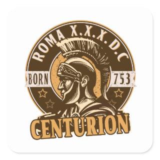 Roman Centurion Square Sticker