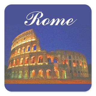 Roman Coliseum Square Sticker