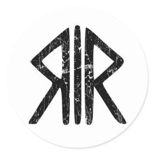Roman Way Gods religion symbol ancient antiquity h Classic Round Sticker