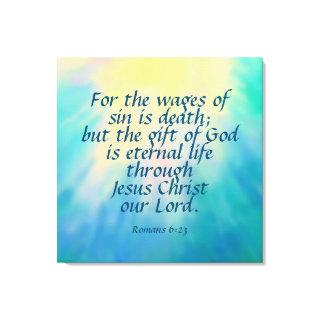 Romans 6:23 Canvas Print