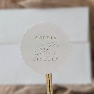 Romantic Gold and Ivory Wedding Envelope Seals