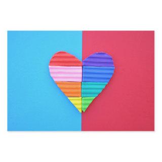 Romantic Love Twin Rainbow Hearts  Sheets