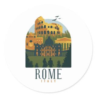 Rome Colosseum Vintage Sticker
