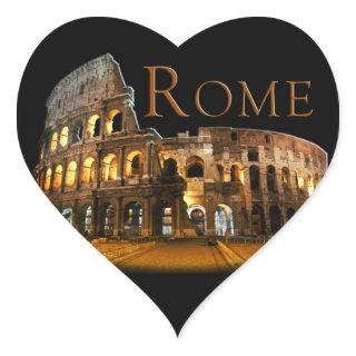 Rome: The Colosseum Heart Sticker