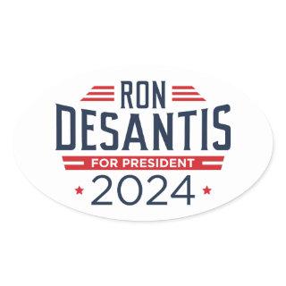 Ron DeSantis For President 2024 Oval Sticker