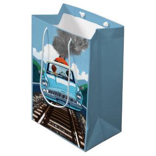 Ron & HARRY POTTER™ in Flying Car to HOGWARTS™ Medium Gift Bag