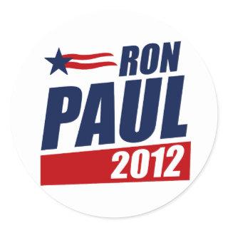 RON PAUL 2012 CLASSIC ROUND STICKER
