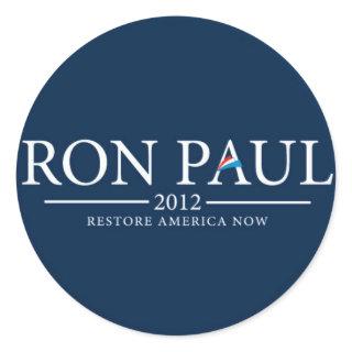 RON PAUL 2012 RESTORE AMERICA NOW STICKER