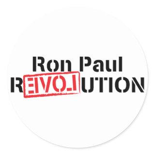 Ron Paul Revolution Round Sticker