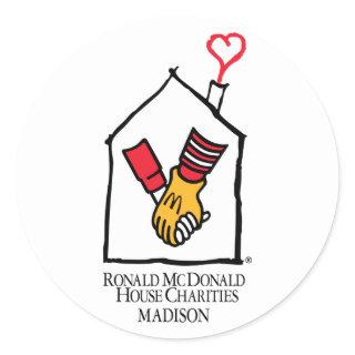 Ronald McDonald Hands Classic Round Sticker