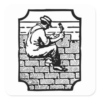 Roofer Square Sticker