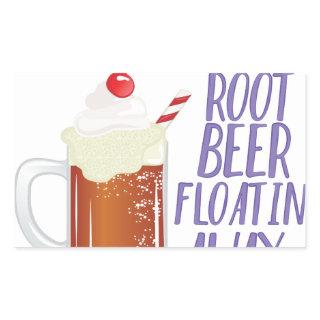 Root Beer Floatin Rectangular Sticker