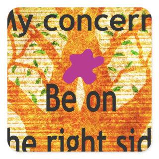 Rooted in Righteousness Baobab Vintage Perspective Square Sticker
