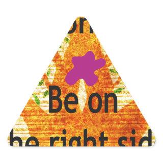 Rooted in Righteousness Baobab Vintage Perspective Triangle Sticker