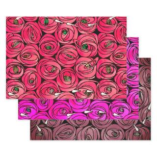 Rose Art Nouveau Rennie Macintosh Graphic  Sheets