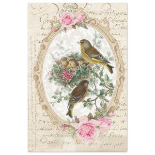 Rose Frame Ephemera Decoupage Tissue Tissue Paper