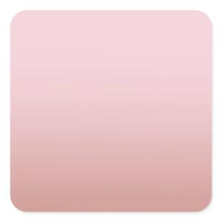 Rose Gold Blank Template Add Your Text Elegant Square Sticker