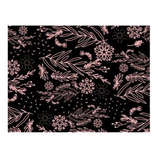 Rose Gold Botanical Doodle Pattern Poster