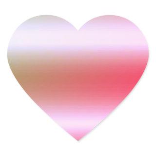 Rose Gold Elegant Blank Template Heart Sticker