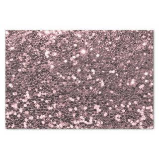 Rose Gold Faux Glitter Sparkles Tissue Paper