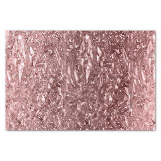 Rose Gold Liquid Chrome Metallic Chic Glam Party Tissue Paper