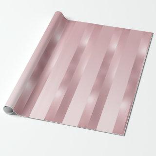 Rose Gold Metallic Look Modern Template Elegant