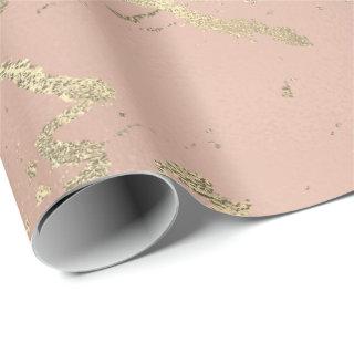 Rose Gold Skin Foxier Gold Marble Shiny Metallic
