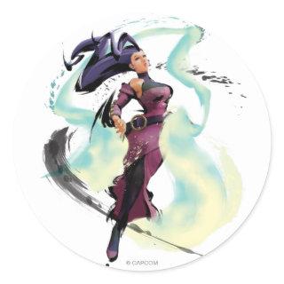Rose Jump Classic Round Sticker