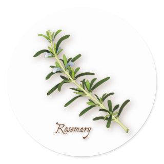 Rosemary Herb Round Stickers