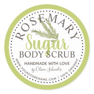 Rosemary Sugar Scrub Custom Classic Round Sticker