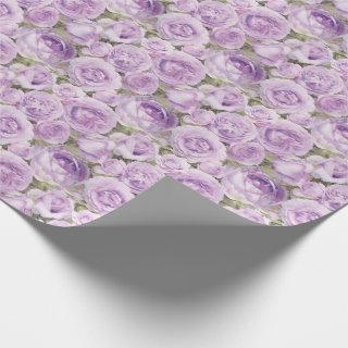 Roses Floral Lavender Purple Pattern