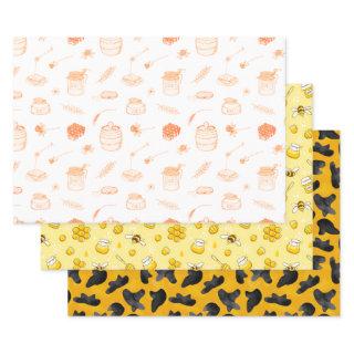 Rosh Hashanah 3 Stylish Festive Elegant Holiday  Sheets