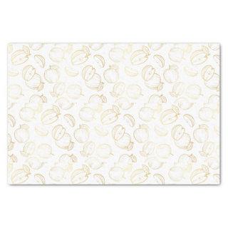 Rosh Hashanah Gold Apples Shana Tova Elegant  Tissue Paper